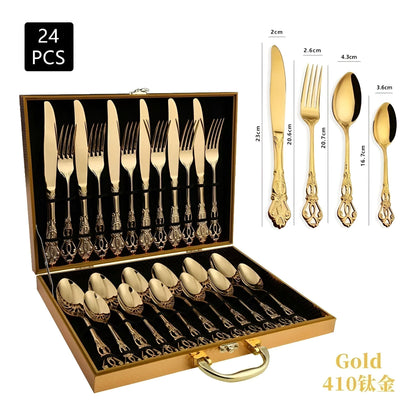 Garduru Cutlery Set - Edelstahl Spülmaschinenfeste Besteck Set