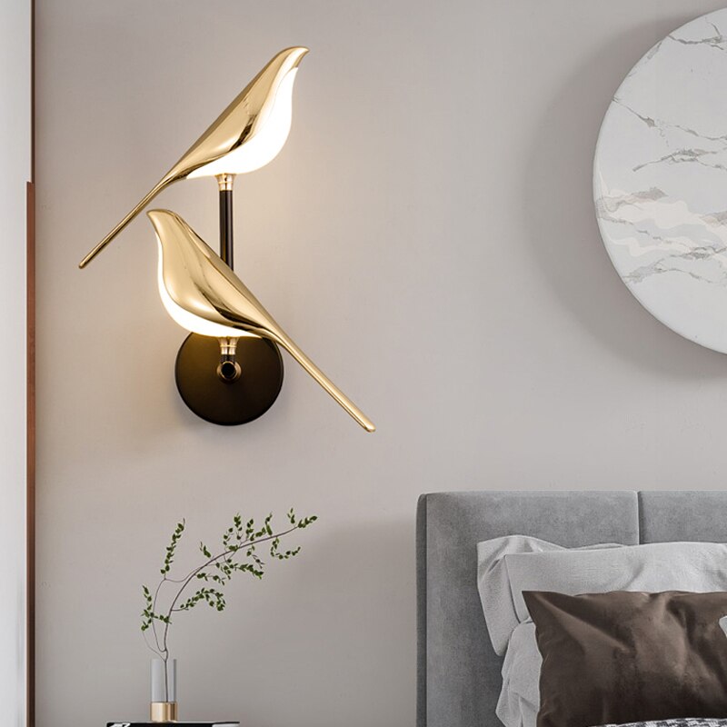 Garduru – Moderne LED Vogel Wandlampe