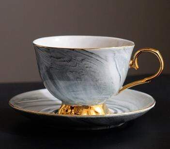 Teetasse mit Marmormuster