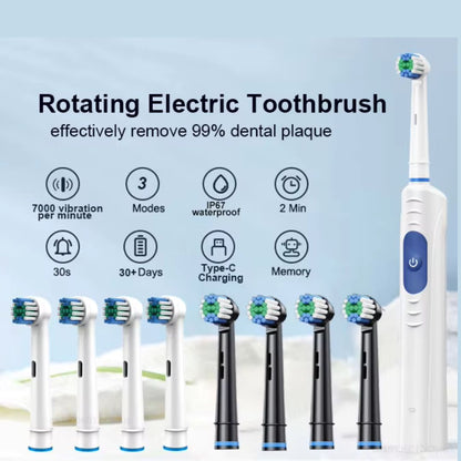 Wiederaufladbare Tiefenreinigungs-Elektrozahnbürste
