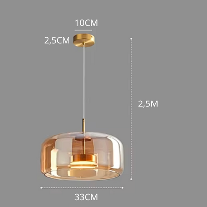 Garduru – Hängelampe aus reinem Glas