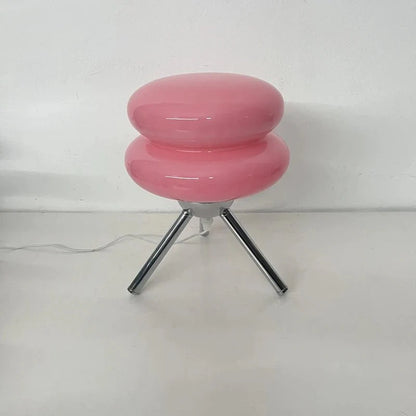Mid-Century-Stil Dreiecksbasis Nachttischlampe