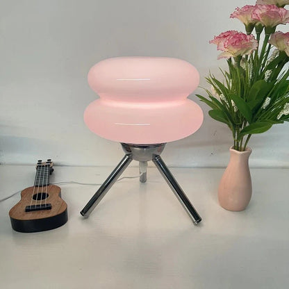 Mid-Century-Stil Dreiecksbasis Nachttischlampe