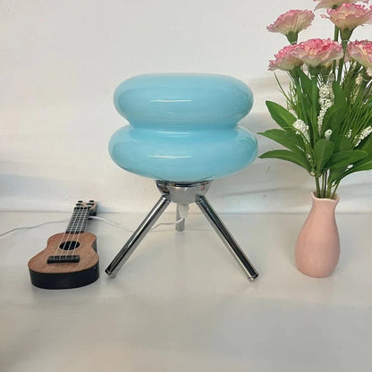 Mid-Century-Stil Dreiecksbasis Nachttischlampe