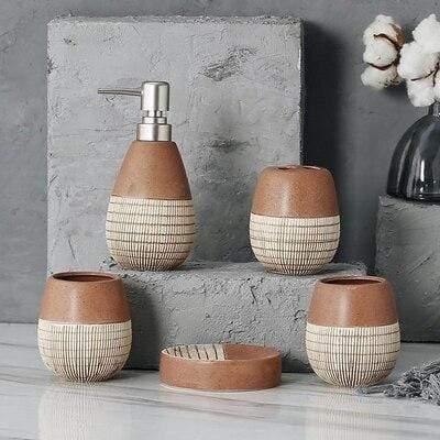 Garduru - Elegantes Badezimmer-Accessoires-Set
