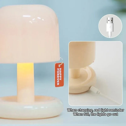 Minimalistisches LED-Nachtlicht im Pilz-Stil