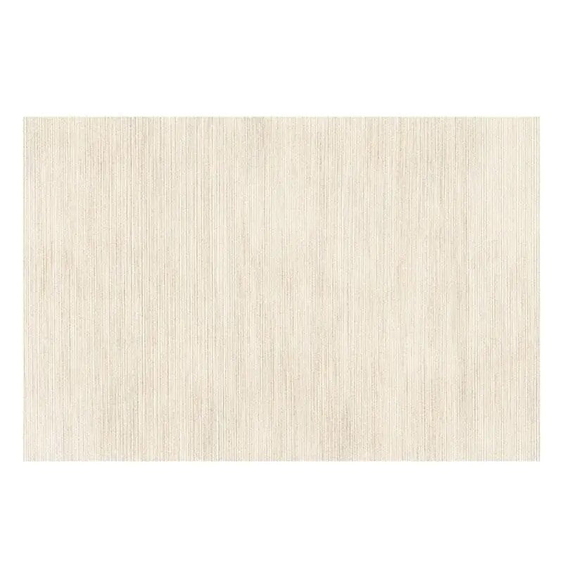 Minimalistischer beige gestreifter Wohnzimmerteppich