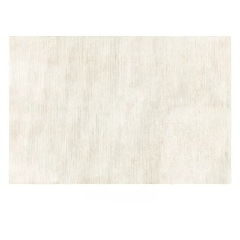 Minimalistischer beige gestreifter Wohnzimmerteppich