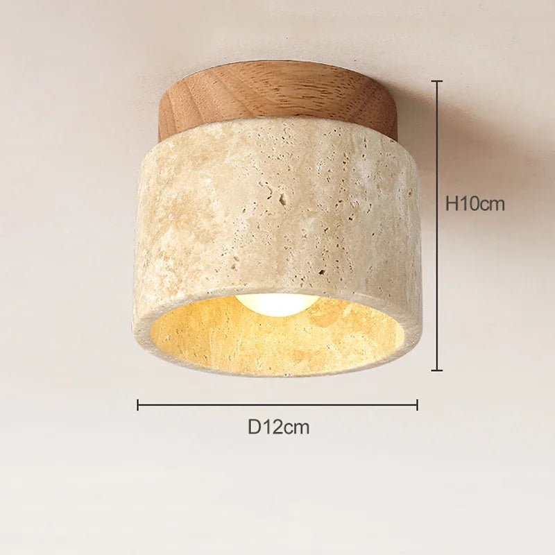 Deckenleuchte Marmor Holz Modern Minimalistisch Lampe