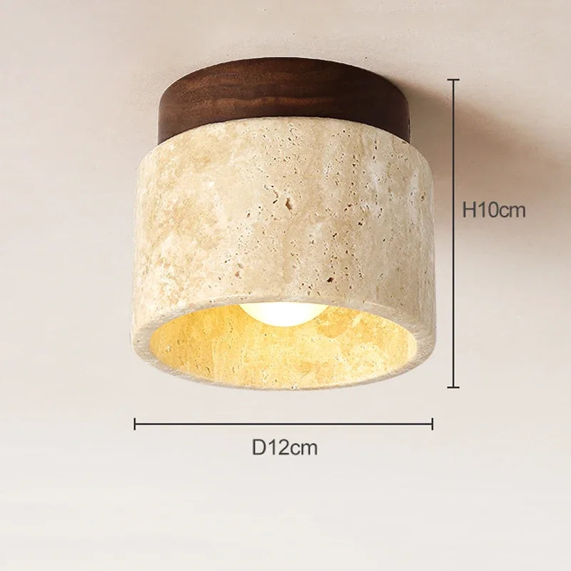 Deckenleuchte Marmor Holz Modern Minimalistisch Lampe