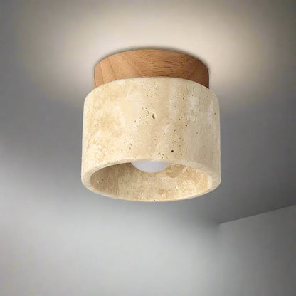 Deckenleuchte Marmor Holz Modern Minimalistisch Lampe