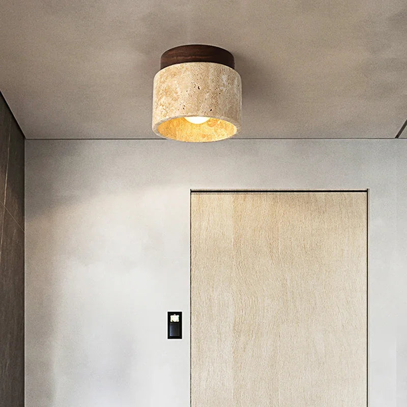 Deckenleuchte Marmor Holz Modern Minimalistisch Lampe
