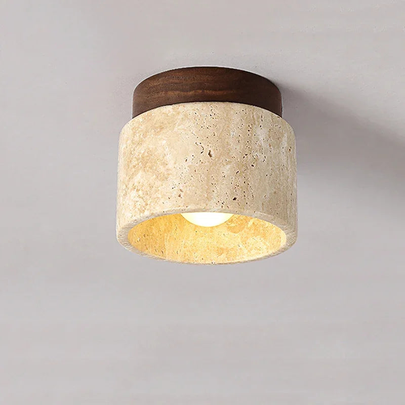 Deckenleuchte Marmor Holz Modern Minimalistisch Lampe