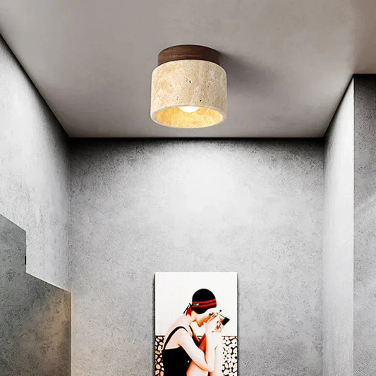 Deckenleuchte Marmor Holz Modern Minimalistisch Lampe