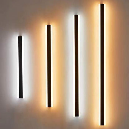 Moderne schwarze LED-Außenwandleuchte