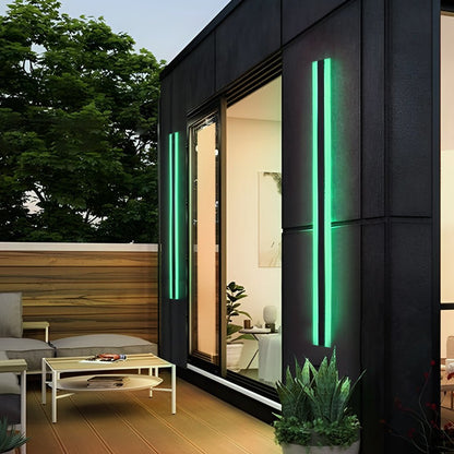 Moderne schwarze LED-Außenwandleuchte