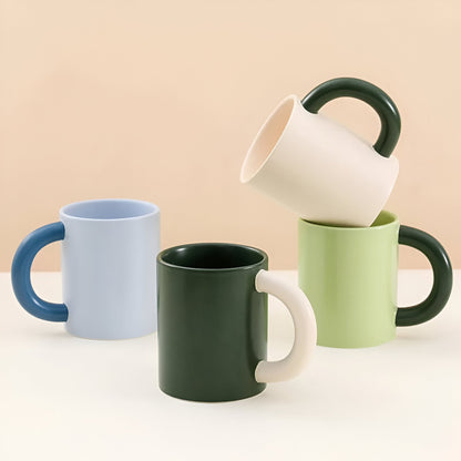 Minimalist Einfarbige Gesplittete Kaffeetasse