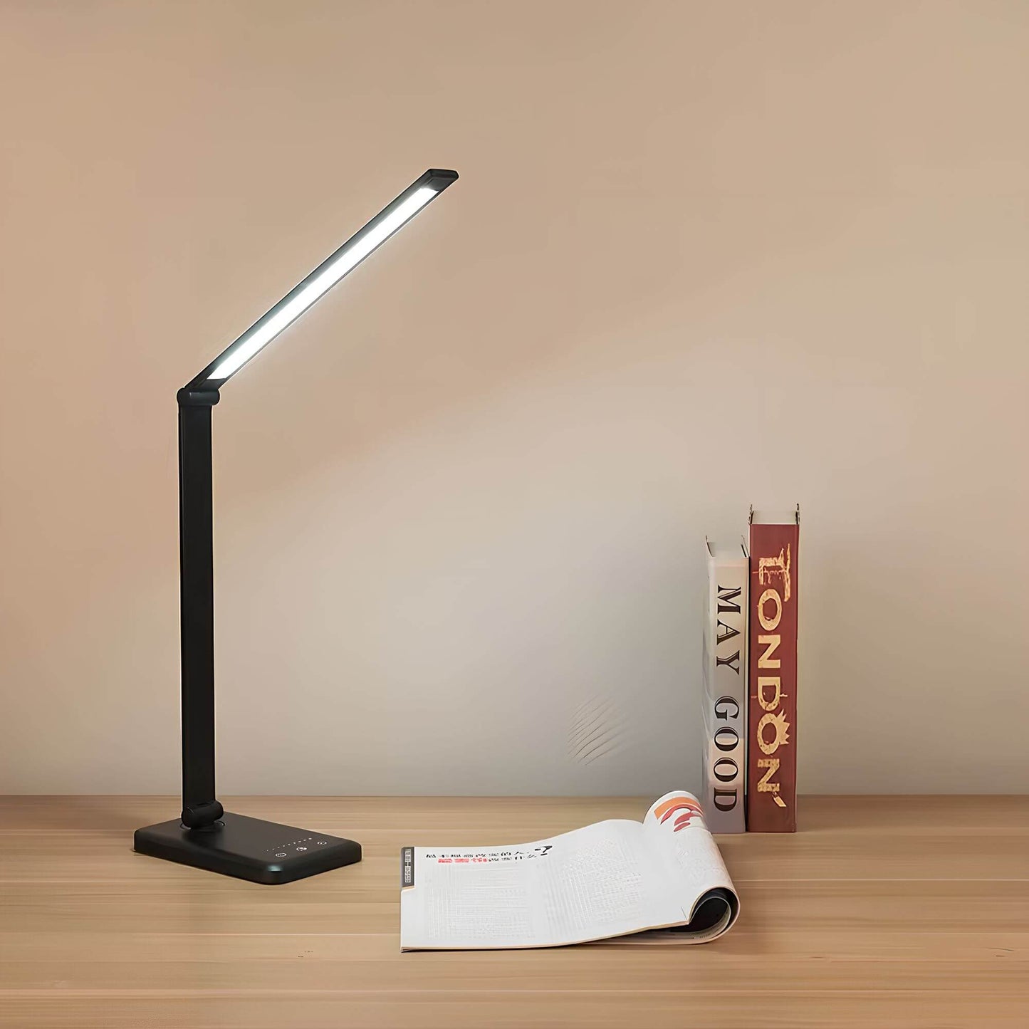 Garduru LED-Tischlampe mit Touch-Sensor, faltbares Design