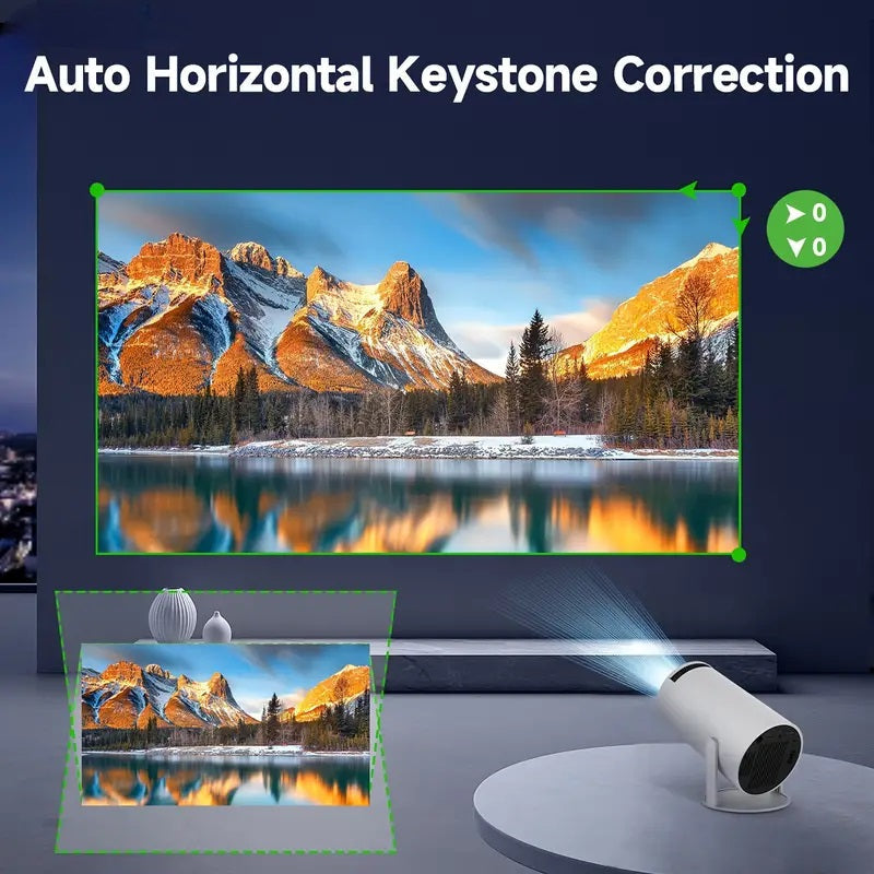 Smart 4K Mini Beamer mit Dual-WiFi und Bluetooth-Konnektivität