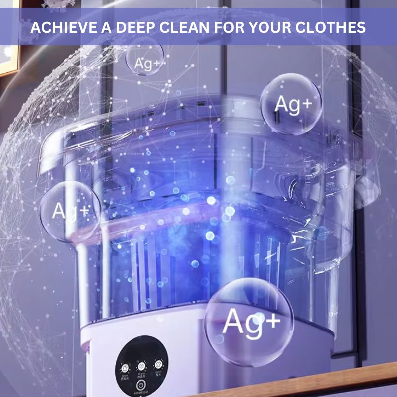 8L tragbare Mini-Waschmaschine mit Trockner