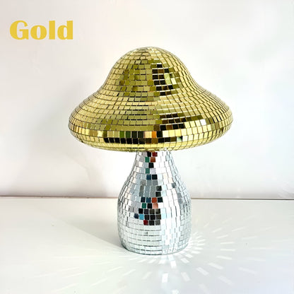 Spiegelnde Disco-Pilz-Dekoration