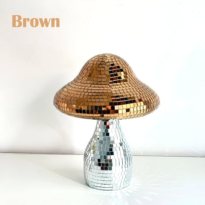 Spiegelnde Disco-Pilz-Dekoration