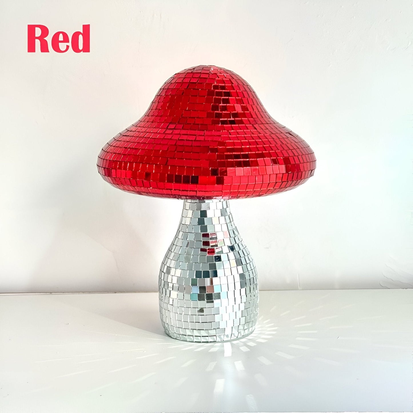 Spiegelnde Disco-Pilz-Dekoration