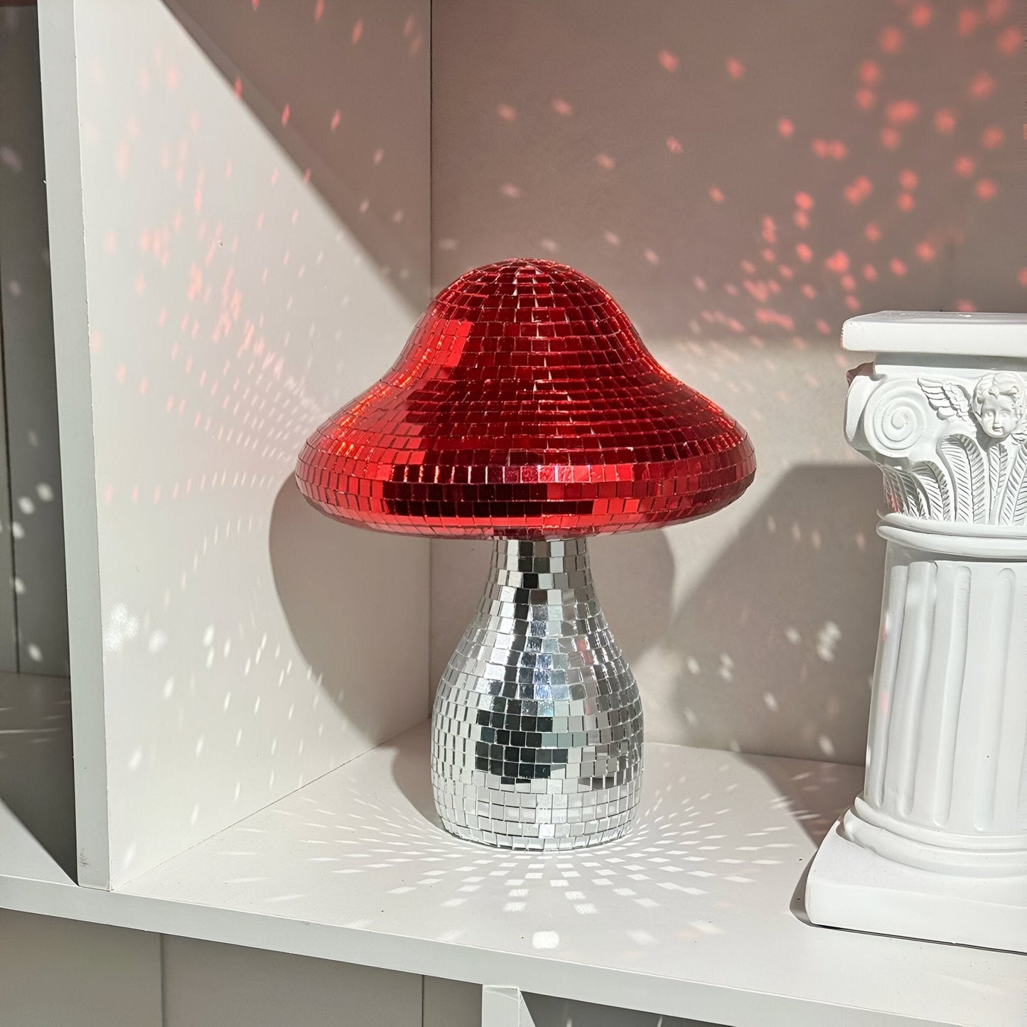 Spiegelnde Disco-Pilz-Dekoration