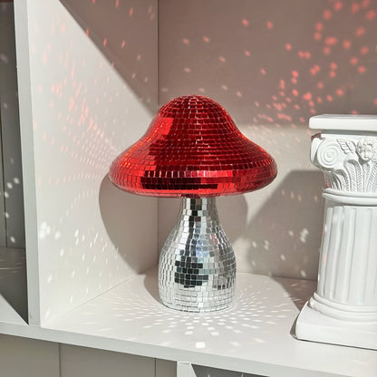 Spiegelnde Disco-Pilz-Dekoration