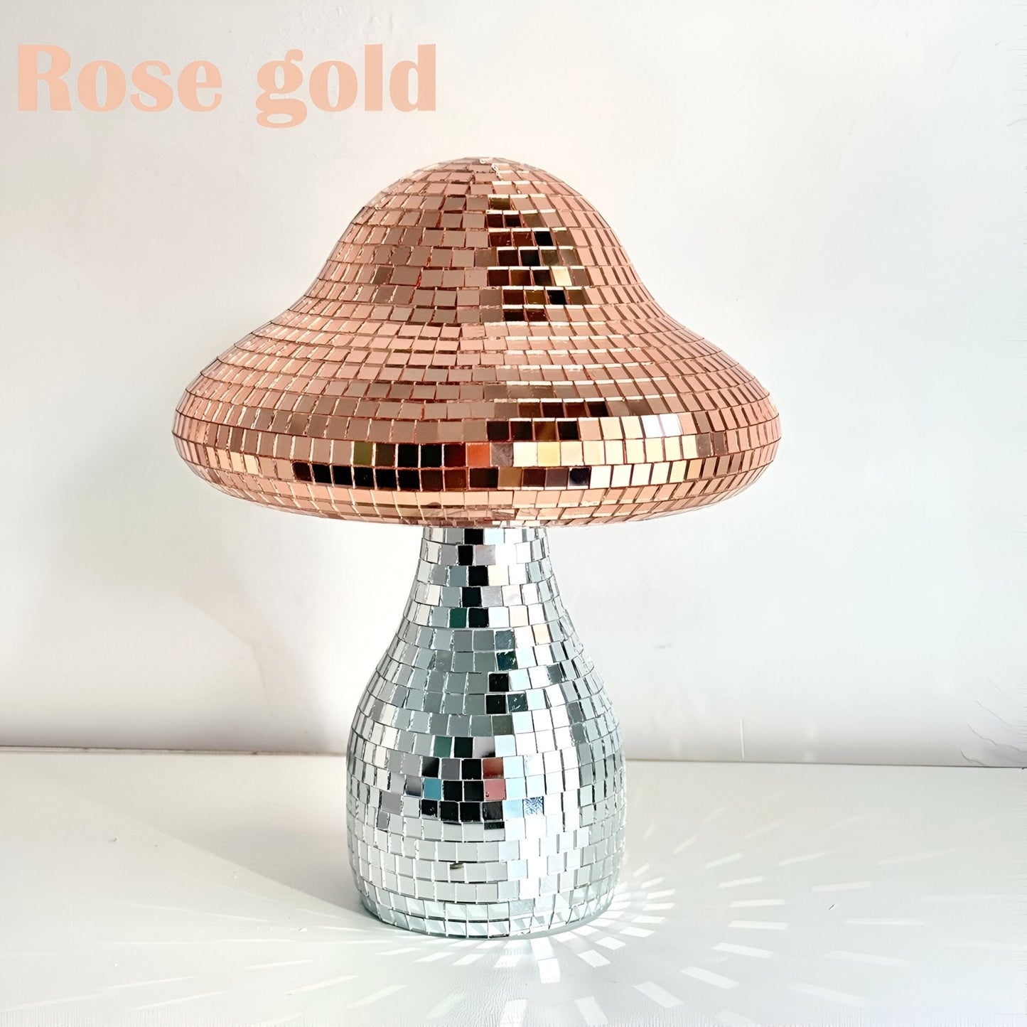 Spiegelnde Disco-Pilz-Dekoration