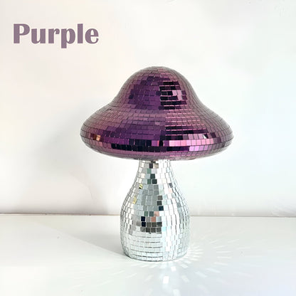 Spiegelnde Disco-Pilz-Dekoration