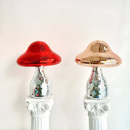 Spiegelnde Disco-Pilz-Dekoration