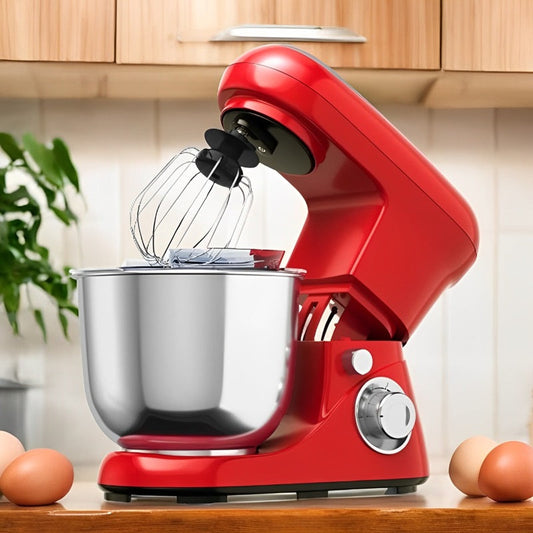 Leistungsstarker 6-Gang Standmixer mit 5,3 Qt Edelstahl-Schüssel und vielseitigem Zubehör