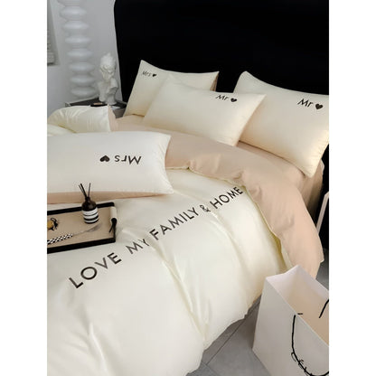 Ultra-weiche ägyptische Baumwollbettwäsche - Bettbezüge und Bettlaken für Einzel-, Doppel-, Queensize-, Kingsize-Größen