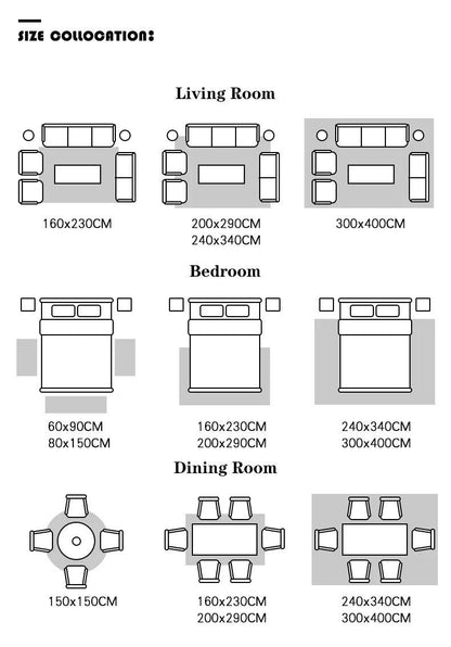 Modernes, abstraktes Musterdesign, große Plüschteppiche │ minimalistischer, dekorativer Teppich für Wohnzimmer und Schlafzimmer