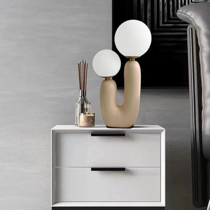 Nordique Glow - Moderne Glastischlampe