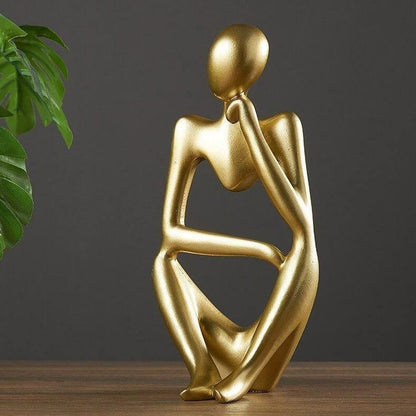 ArtMind – Minimalist Denker Skulptur mit moderner Eleganz