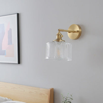RoyaleGlow Stilvoller Moderner Zylindrischer Glas Wandleuchte - Elegante Innenbeleuchtung