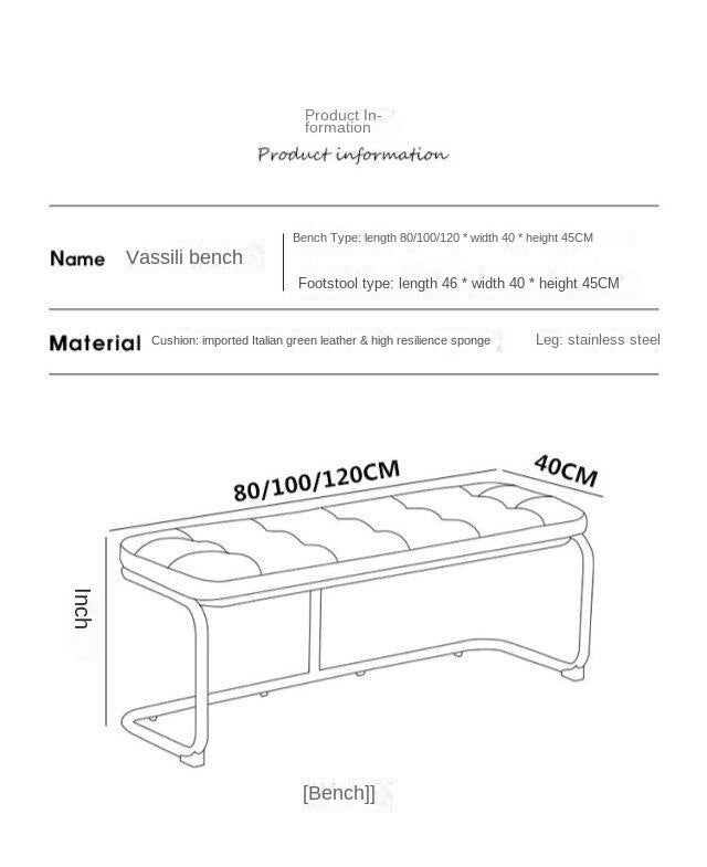 Hocker + Bankstuhl im modernen Stil