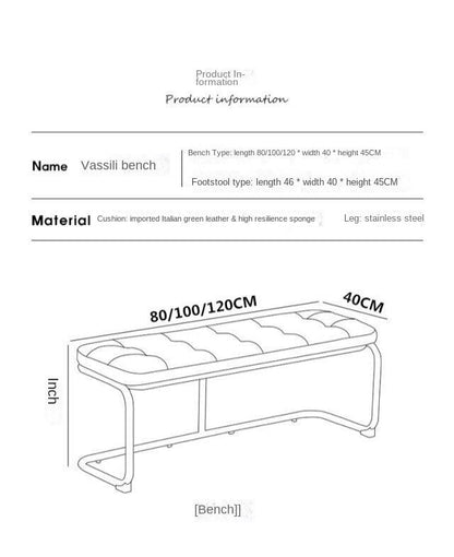 Hocker + Bankstuhl im modernen Stil