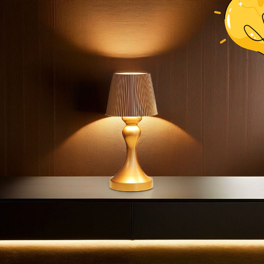 Wiederaufladbare weiße Tischlampe – Modernes Touch-Design für den Nachttisch