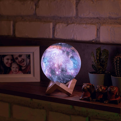 Garduru Galaxy Moon Lamp | 3D-Druck LED Mondlampe  | Farbwechsel | Touch & USB-Aufladung | Stimmungslicht für Zuhause