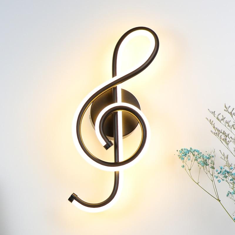 Mozart - Musiknoten-Wandlampe