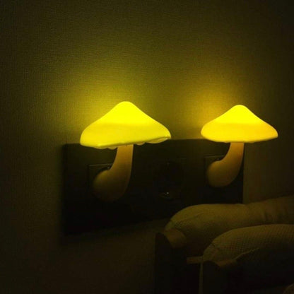 Verzaubernde Pilzwandlampe mit Smart-Sensor – Gemütliches Ambient-Nachtlicht für Schlafzimmer und Flur