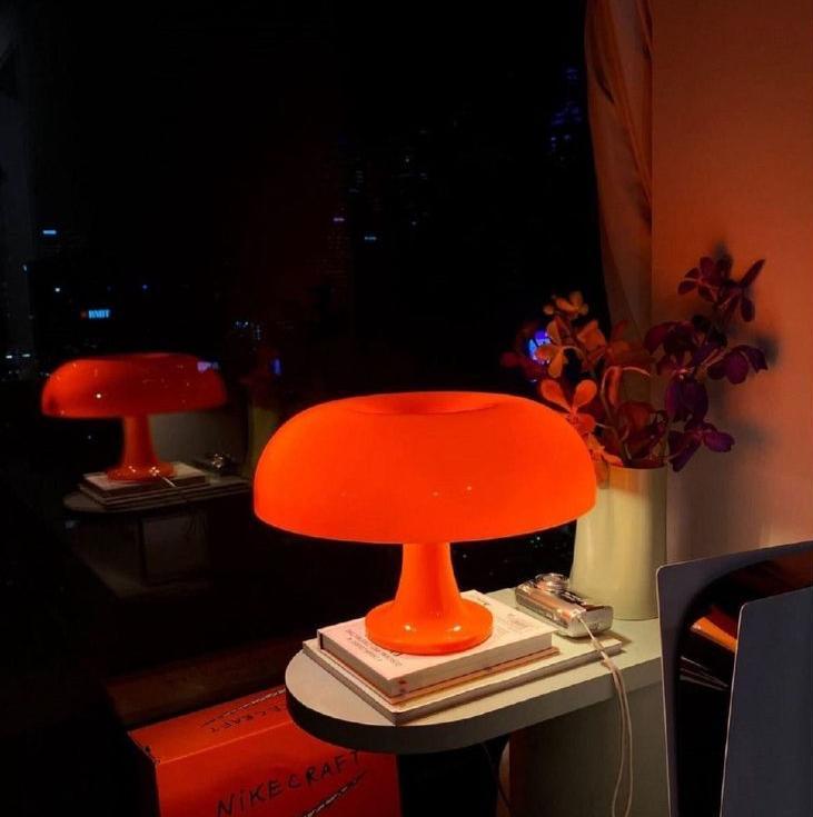 Orange Mushroom Lampe | Zeitloser Dekor