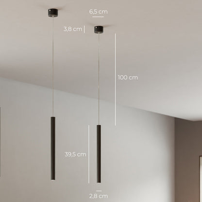 Garduru Minimalistische LED Pendelleuchte | Modernes Design | Elegante Deckenlampe für Wohnzimmer & Büro