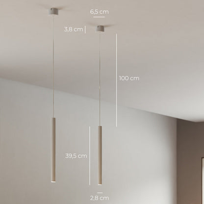 Garduru Minimalistische LED Pendelleuchte | Modernes Design | Elegante Deckenlampe für Wohnzimmer & Büro