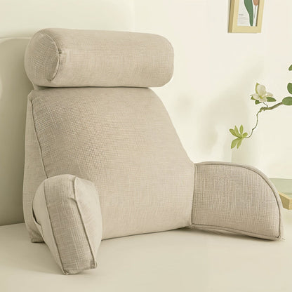 Deluxe Rückenstütz-Kissen – Ergonomische Unterstützung mit verstellbarem Kopfteil & waschbarem Bezug