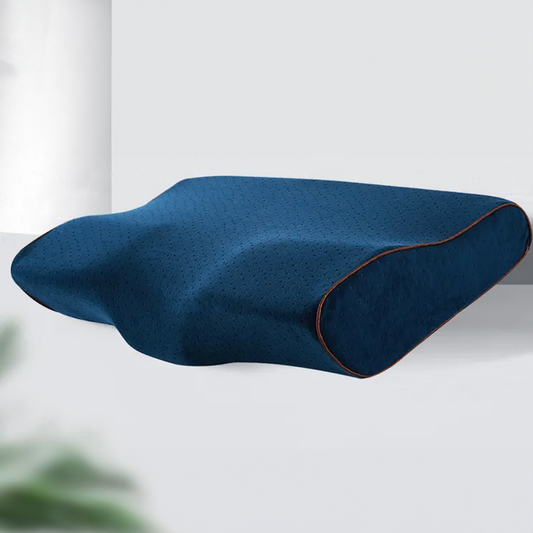 OrthoLuxe – Deluxe Hybrid-Kissen mit ergonomischer Nackenstütze für Seiten- und Rückenschläfer