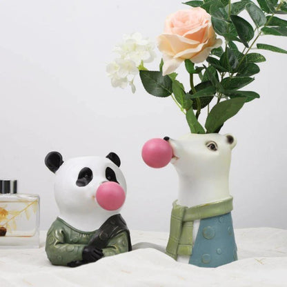 Garduru Tierische Deko-Vase | Kreative Blumenvase mit Charakter